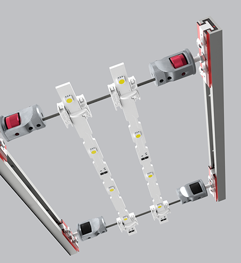 LumiGrid can backlight virtually any diffuser by designing an LED lighting grid to fit your build