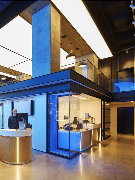 LumiCLoud™ Carra inside of the JP Morgan Chase New York branch